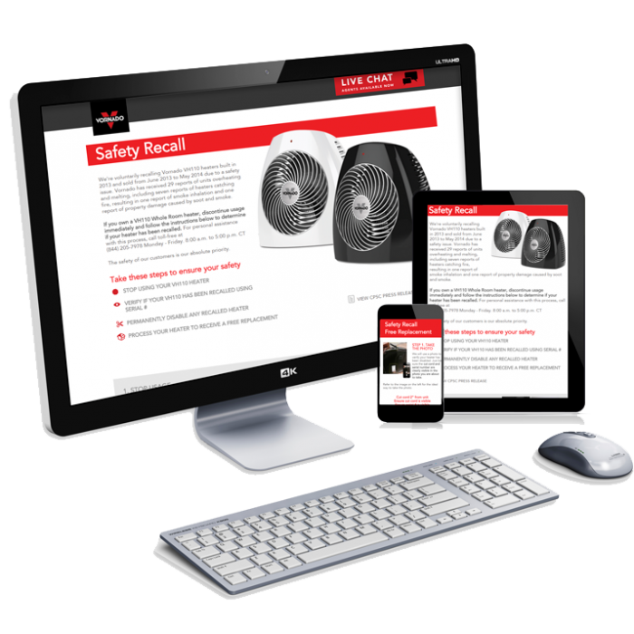 Vornado Recall Microsite