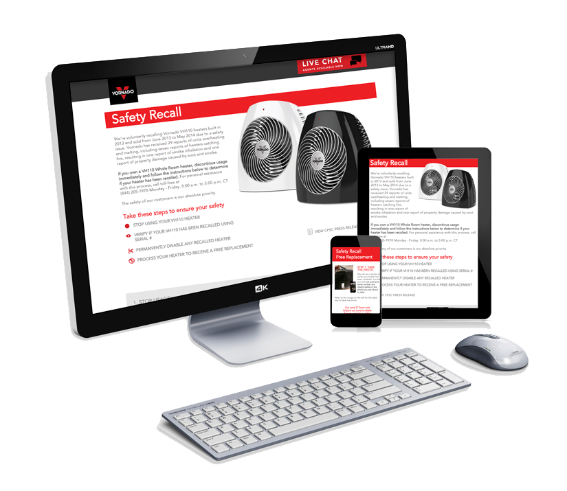 Vornado Recall Microsite